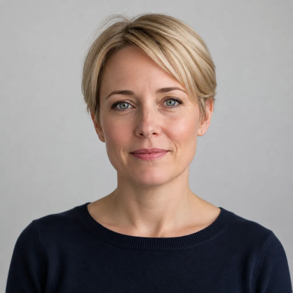 Studio portrait of Linnea Karlsson, field operations director.