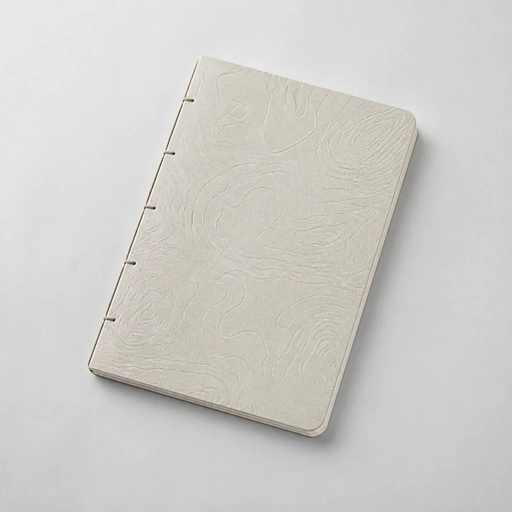 Ice Archive Field Notebook on a pale studio background.